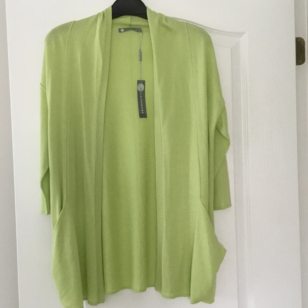 Silk/Cashmere Open-Front Women's Cardigan - size SX